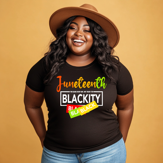 Juneteenth Blackity Black Tee