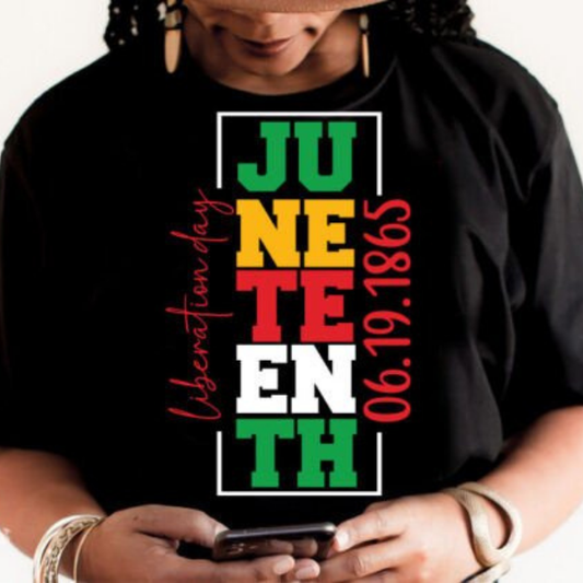 Juneteenth Liberation Day Vertical Tee