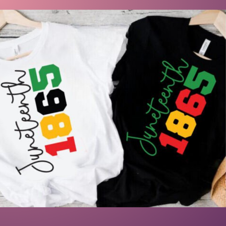 Juneteenth 1865 Vertical Tee (Multiple Colors)